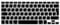 MMDW EU/UK Russian Language Keyboard Cover for Macbook Pro 13 Inch,15 Inch(with or without Retina Display,2015 or Older Version) for Macbook Old Air 13 Inch European/ISO Version Silicone Skin-Black