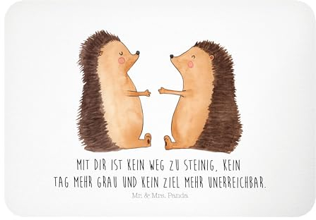 Mr. & Mrs. Panda Magnet Igel Liebe - Geschenk, Kühlschrank Dekoration, Motivmagnete, Kühlschrankmagnet, Partner, Heiraten, Verliebt, Dekomagnet,