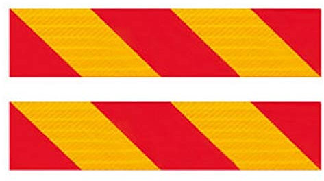 Tabella alluminio motrice. Kit composto da 2 pannelli. Segnaletica per autocarro con portata superiore ai 3500 KG.