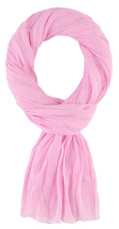 Allée du foulard,100% Baumwolle Seidenschal Damen,200x100 cm,Schals & Tücher für Damen, Kopftuch, Hijab, Halstuch Damen, Schal, Loop Schal Damen, Stola Damen Festlich,für alle Jahreszeiten (Rosa)