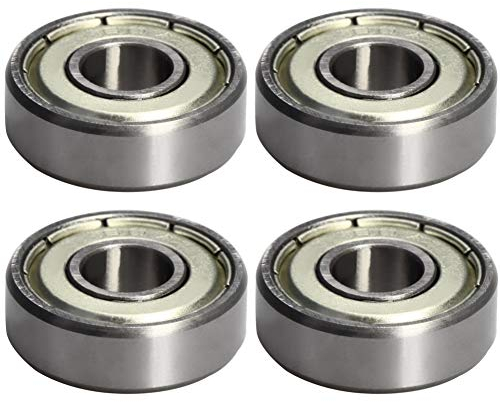 Othmro 607ZZ Kugellager 7 mm x 19 mm x 6 mm Rillenkugellager Hartstahl Z1 (4 Stück)