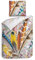 Heckett Lane Ricardo Duvet Cover, 100% Cotton Satin, Multi, 155 x 220 cm, 1.0 Stück