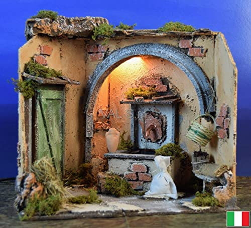 Presepe Scena con Fontana