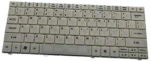 fqparts Replacement Laptop Tastatur für for ACER D255 Weiß Amerikanische Version MP-09H20JO-6982 MP-09H23U4-6983 V111102BS4-UI