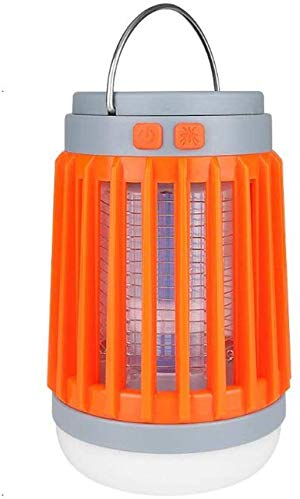 Funthy Elektrische Mückenlampe, tragbar, LED-Camping-Taschenlampe, Solar-Mückenmörder mit UV-Licht, tötet Fliegen, Mücken, Insekten, Mücken, Motten, für Zuhause, Camping