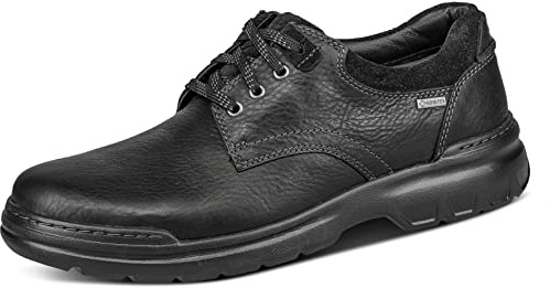 Clarks Rockie 2 Lo GTX Black Leather 11.5 EE - Wide