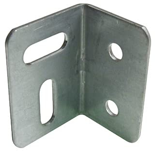 AF4F Galvanised Stretcher Plate Square Metal Angle Bracket/Brace 26.5 x 26.5 x 38 mm (50)
