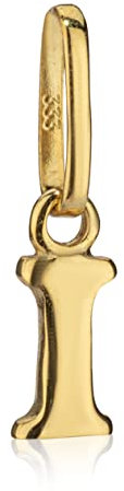NKlaus Kettenanhänger kleiner Buchstabe I 333 Gelb Gold 8 Karat 5x3mm Kinder Alphabet Amulett 1323