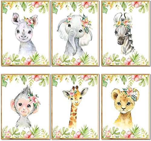 KEYRANKE 6er Diamond Painting Kinder Tiere Set mädchen Erwachsene Tiere 5D DIY Diamant Malerei Kinder Erwachsene Daiments Painting Bilder für Home Wall Décor (30×40cm)