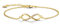 CERSLIMO Gold Bracelet, Sterling Silver 925 & Gold Plated Infinity Bracelet Friendship Zirconia Jewellery for Womens Girls Girlfriend Sister Friend Christmas Birthday Gift