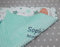 BotoBaby ★ Zweilagige Babydecke mit Namen und Datum Bestickt ★ Minky ★ Baumwolle ★ Füllung ★ (Minze - Sternen, 75 x 100 cm)