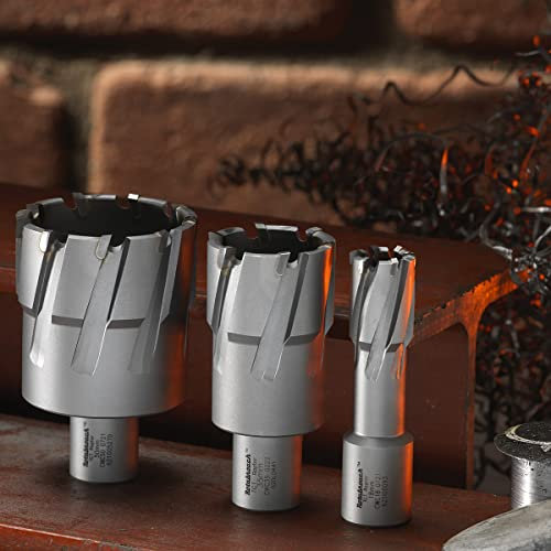 Rotabroach TCT Annular Cutter Set 7pc - RAPK2000 Magnetic Drilling Annular Tungsten Carbide Tipped Steel Cutting Drill Bits 7 piece Kit 14, 16, 18, 20 & 22mm