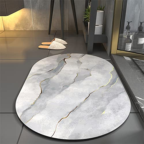 Badematte, Badteppich, 80x120cm Badezimmerteppich, Badvorleger, Duschvorleger, Fußmatte Dusche, Bath Mat, Softmath Badematte, Fussmatte Dusche, Bathroom Mat, Duschvorleger Rutschfest Marmor Textur