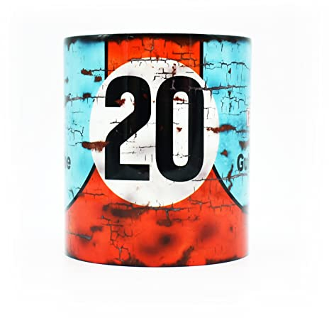 Steve McQueen 917K #20 Racing Tasse - Klassische Rennwagen - Vintage Art - 24 Stunden von Le Mans Legend - Geschenkideen - Tasse - Kaffee & Tee - Legacy Legends