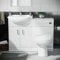 Nes Home Cloakroom Basin Vanity Sink Unit & BTW Toilet WC Cistern |Debra