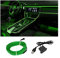 CGEAMDY Auto LED Innenbeleuchtung, Auto Atmosphärenlicht Lampe, Soft DIY Refit Dekoratives Licht, 500CM Ambientebeleuchtung Atmosphäre Neon Lichtleiste Light (Grün)