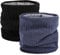 HGDGears Cache-cou en polaire coupe-vent thermique pour homme et femme - Pour l'hiver et le froid - Pour sports de plein air (Noir+Bleu)