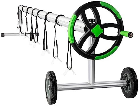 Outvita Pool Cover Reel 21 FT Above Ground, Black & Green