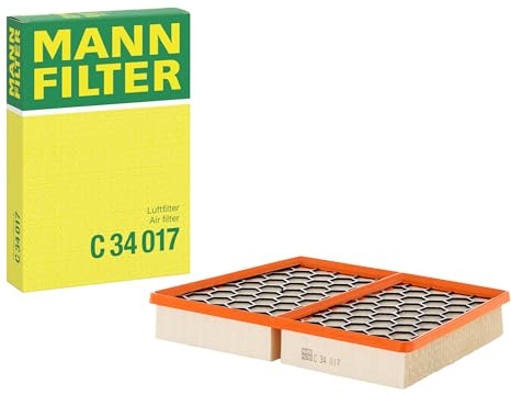 MANN-FILTER, C 34 017 Luftfilter | Für PKW, Saubere Luftzufuhr, Langlebiges Filtermedium, Passgenaues Design, Echte OE-Technologie