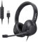 LEVN Cuffie con microfono, cuffie USB con microfono per PC, cuffie con microfono per PC con cancellazione del rumore per laptop, cuffie USB per lavoro da casa/call center/ufficio aperto, nero