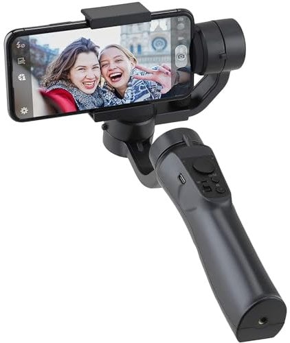 Chillitech® Scorpion - Stabilizzatore cardanico per smartphone, giunto cardanico a 3 assi, supporto Tri-Pod, tracciamento di oggetti, portatile e pieghevole, giunto cardanico Android e iPhone