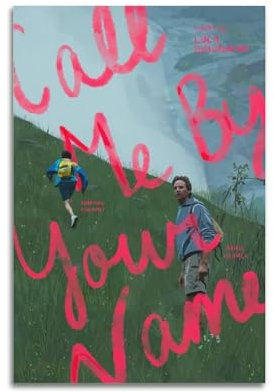 Krem Call Me by Your Name Poster, Wandkunst, Leinwand, Geschenk für Freund, Schlafzimmer, Wohnzimmer, Dekoration, modern, ästhetisch, 30 x 45 cm, ungerahmt