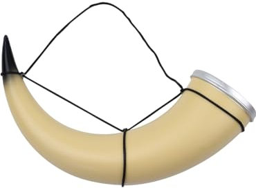 Funidelia | Cuerno de vikingo para hombre Nórdico, Valkiria, Bárbaro, Vikings - Accesorios para adultos, accesorio para disfraz - Marrón