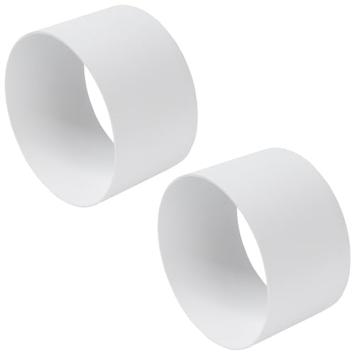 Juego de 2 conectores exteriores de tubo redondo de 150 mm, accesorio para sistema de ventilación, pieza de conexión para sistemas de tubos redondos, brida hembra