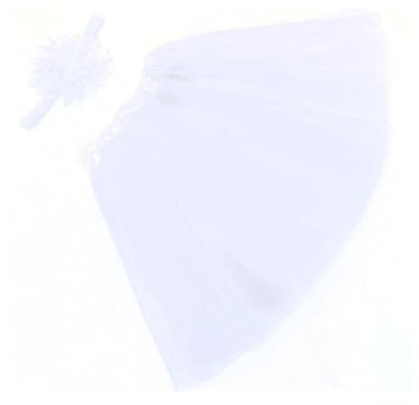 Reccisokz 2 piezas Ropa de fotografía para niños, falda para fotografía de bebés, falda de cien días, falda tutú para bebé recién nacido/niño Apto para bebés de 0 a 3 meses