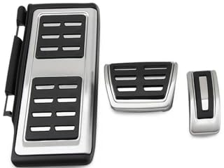 Bremspedal Auto Kupplung Bremse Fußstütze Pedal Für VW Für Passat Für B8 Für Tiguan 17 Arten Für Jetta Für MK7 Für Golf 7 Für Polo Autobremspedal(Farbe:3 Pcs at with Rest)