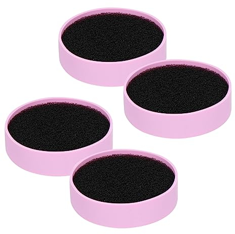 Mikinona 4piezas Estuche Para Limpieza De Brochas Esponjas Limpiadoras Limpiador Brochas Maquillaje Sin Agua Productos Químicos Ecológico y Reutilizable