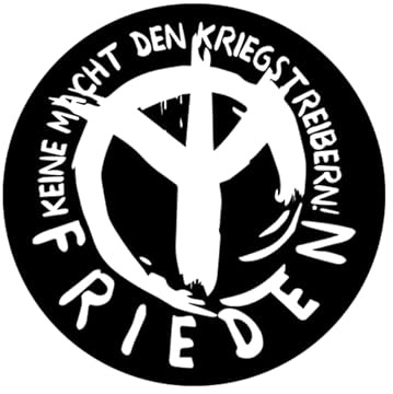 Sammys Shirt Store Frieden-Keine Macht den Kriegstreibern Aufkleber 10 cm
