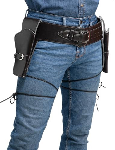 Wicked Costumes Deluxe Double Cowboy Holster Fancy Dress Accessory
