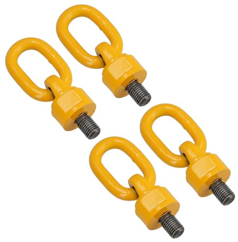 M20 x 30mm Swivel Rotating Lifting Point Eye Bolt with Ring 2.0 Ton Capacity 4pc