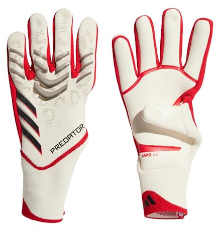 adidas Unisex Predator Pro Torwarthandschuhe White / Pure Ruby / Black 8 1/2