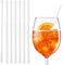6 Pièces Pailles en verre Aperol Spritz Coffret cadeau droites 20 cm Citations amusantes Accessoires de cocktail Pailles à boire en verre gravées Pailles en cristal réutilisables