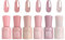 Esmaltes Semipermanentes en Gel Jelly 6 Colores, Pintauñas UV/LED Soak Off, Kit de Uñas en Gel para Color Natural