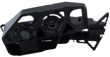 Gurtt 1 pièce 7120PW Support de Pare-Chocs Avant Noir pour Voiture, Compatible avec PEUGE0T 408 308 CC SW 2008-2013 (côté Passager Droit)