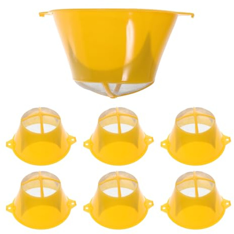 IWOWHERO Reusable Paint Filter 10Pcs Fine Mesh Paint Strainer Funnel and Oil Clump Removal Small Size