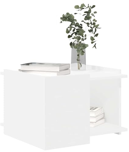 vidaXL Couchtisch Weiß 50,5 x 50 x 33 cm Holzwerkstoff