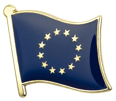 Europäische Union EU-Flagge, Metall-Pin Badge