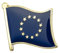 Europäische Union EU-Flagge, Metall-Pin Badge