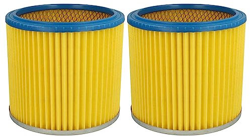 vhbw 2 x Round Filter/Filter, for Vacuum Cleaner, Robot, Multifunctional Vacuum Cleaner Aqua Vac 9121 P, 9127 P