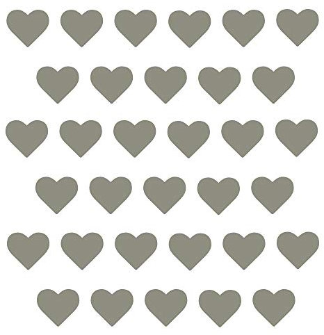 timalo® - Wandtattoo 50-100 Stück Herzen Aufkleber Deko Sticker Herz – 30 weitere Farben | 73070-pastellrosa-50St-4cm