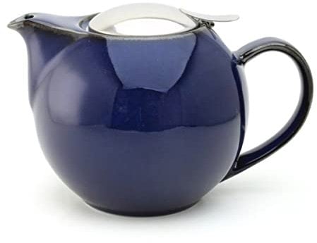 Bee House Teekanne, rund, 963 ml, Jeansblau