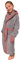 HOMELEVEL Peignoir bain enfant - Robe sortie de bain en coton avec capuche poches et ceinture - Peignoir de bain fille garçon douche plage piscine