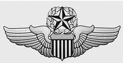 Sticker-Designs 10cm! Klebe-Folie Wetterfest Made-IN-Germany USAF AIR Force Command Pilot Wing Military UV&Waschanlagenfest Auto-Aufkleber Profi-Qualität! F924
