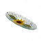 Sospiri Venezia Videpoche Plat Ornement Décor Floral Verre Murano Centre de Table Ameublement Intérieur Idée Cadeau Fabriqué à la main Made in Italy (Tournesol cm28x11 Ovale)