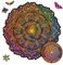 UNIDRAGON Original Holzpuzzle — Mandala Inexhaustible Abundance, 700 Teile, Royal Größe 17.7x17.7 Zoll (45x45 cm) Schöne Geschenkverpackung, Einzigartige Form Erwachsene und