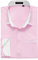 HISDERN Mens Casual Pink Shirt Formal Dress Shirts Long Sleeve Button Down Collar Shirts for Men L